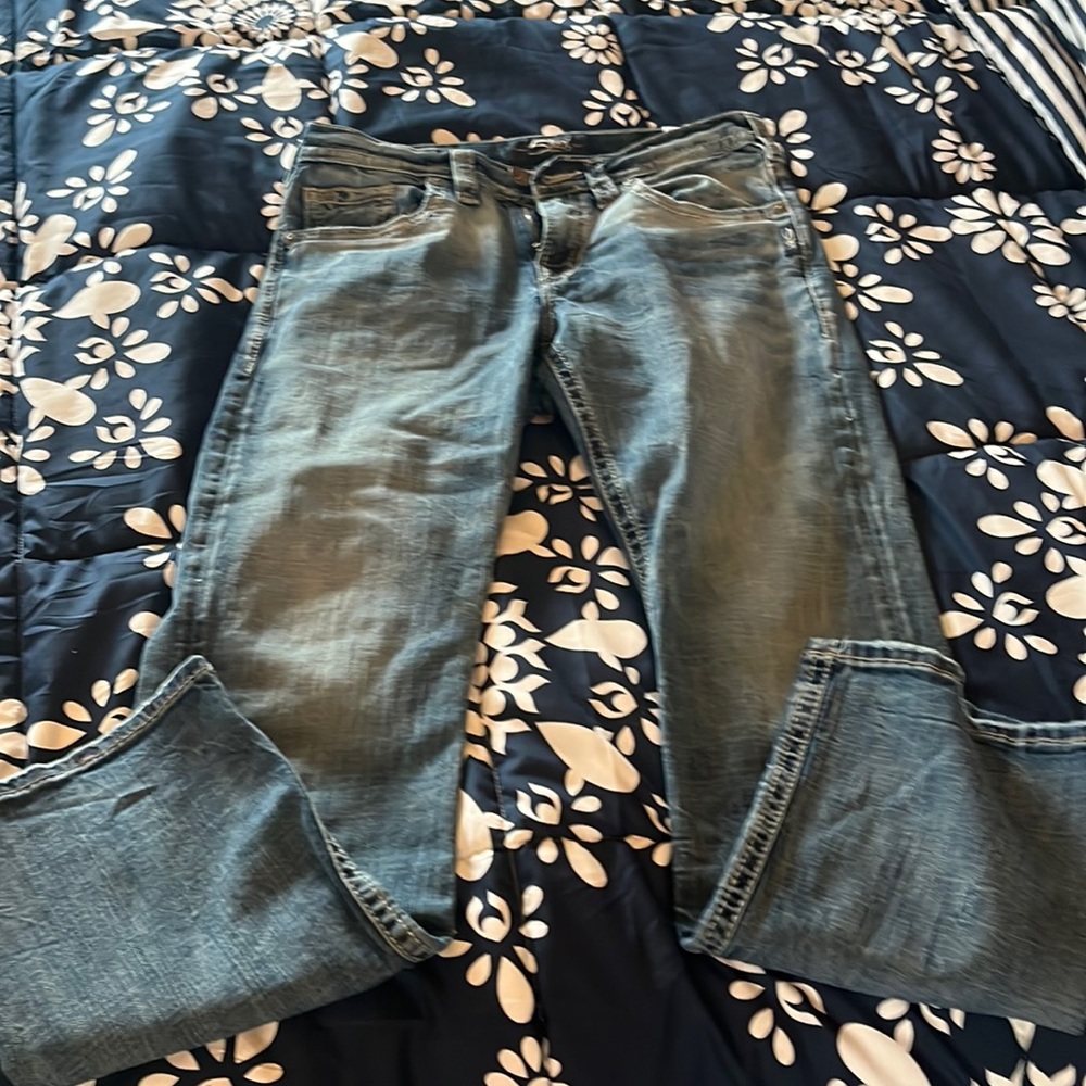 Mens Silver jeans.